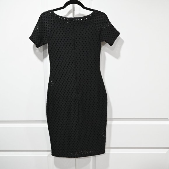Bec & Bridge Size 6 Black Sheath Dress Black Into the Mystic Midi | Size 6 - Picture 8 of 9